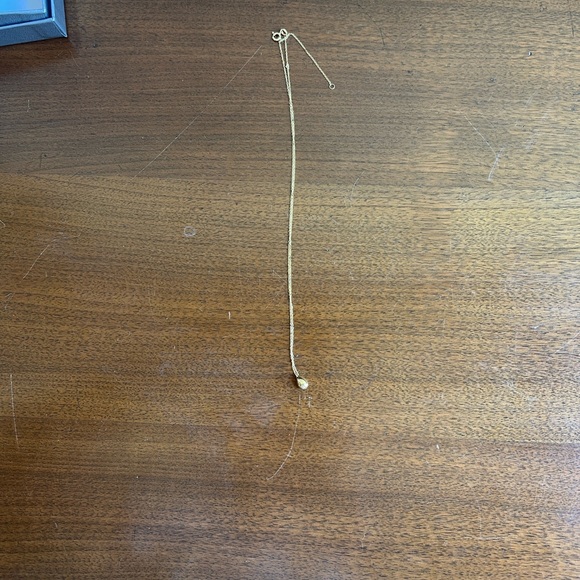 Elegant 14K Gold Pear Pendant Necklace by Bony Levy - Picture 4 of 7